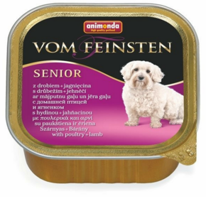 Animonda Vom Feinsten wołowina z jagnięciną karma dla starszych psów tacka 150 g