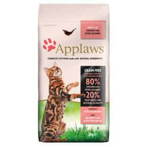 Bezzbożowa karma dla dorosłych kotów z kurczakiem i łososiem Applaws Adult Cat Chicken & Salmon, op. 2 kg