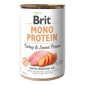 Brit Mono Protein Turkey & Sweet Potato 400g - mokra karma dla psów