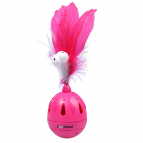 Coockoo Tumbler Pink - zabawka dla kota z dozująca przysmaki.