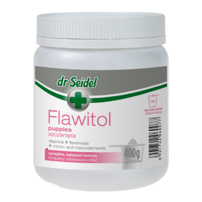 Flawitol preparat witaminowo-mineralne dla szczeniąt w proszku 400 g