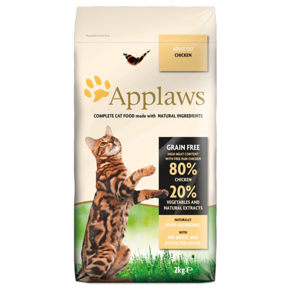 Sucha bezzbożowa karma dla dorosłych kotów Applaws Adult Cat Chicken, op. 400 g