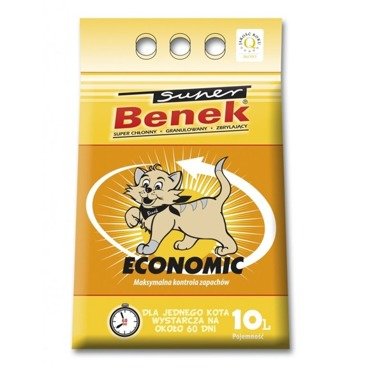 Super Benek Economic 10 l - bentonitowy żwirek dla kota