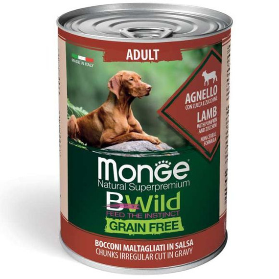 Monge BWild Dog Lamb Grain Free 400g mokra karma dla psów