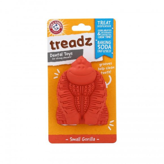 Super Treadz Gorilla Small - dentystyczna zabawka dla psa