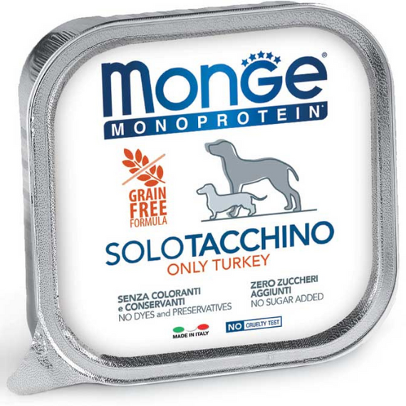 Monge Dog Solo Turkey, monoproteinowa mokra karma dla psów 