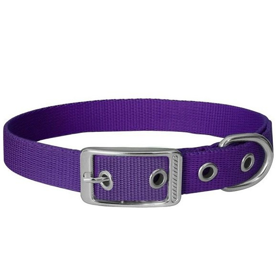 Obroża dla psa wykonana z taśmy 16mm/46cm fioletowa Chaba
