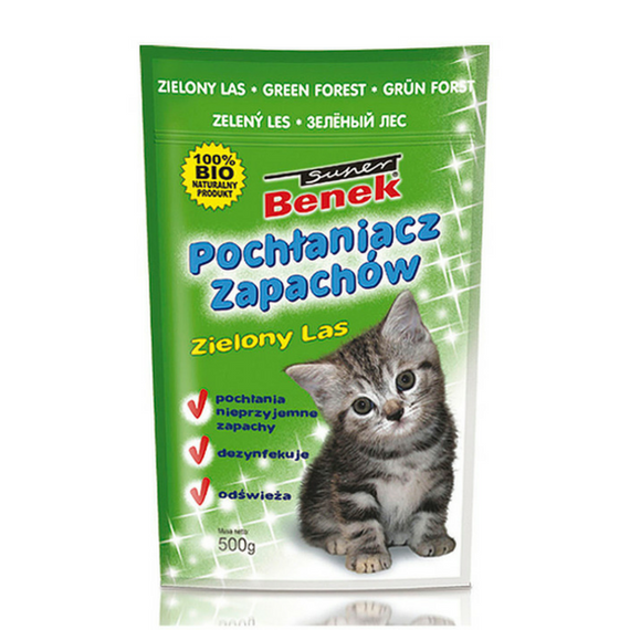 Super Benek - Pochłaniacz zapachów - zapach zielonego lasu - 450g
