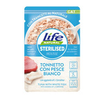 Life Cat Natural Sterilised Tuńczyk i białe ryby wilgotna karma dla kota  70g