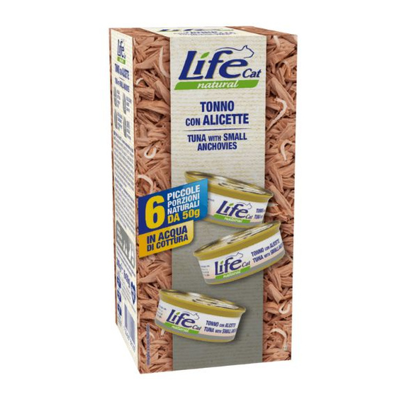Life Cat Natural Tuńczyk z anchovies multipack 6x50g