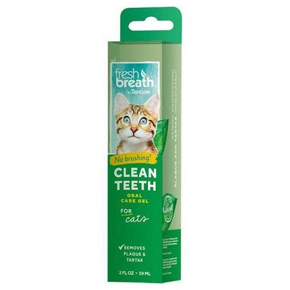 Tropiclean Fresh Breath Clean Teeth Gel Cat 59ml - żel do higieny jamy ustnej kotów