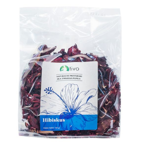 TIVO kwiaty hibiskusa 100g przysmak dla królików i gryzoni