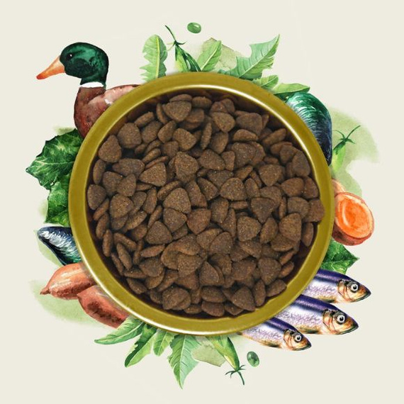 Eden Gourmet Kaczka i Śledź – sucha karma dla psa 2kg