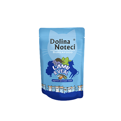 Dolina Noteci Superfood jagnięcina cielęcina karma dla kota saszetka 85g