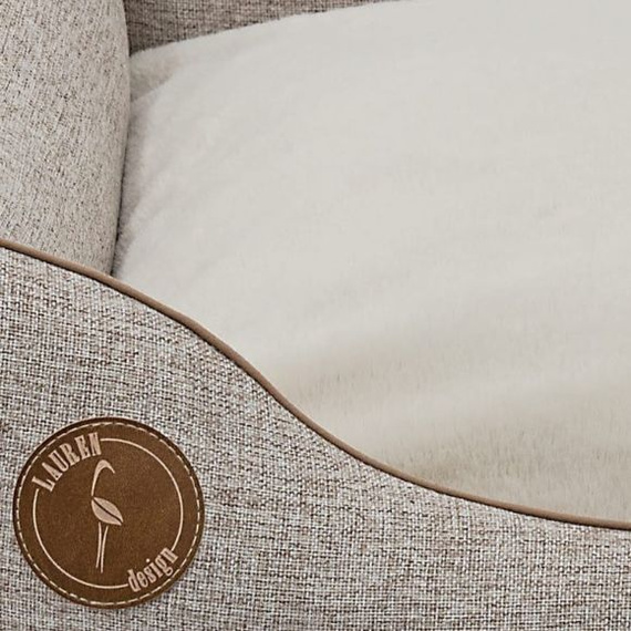 Lauren Design CEZAR Natura - kanapa dla psa lub kota beżowa 60/50cm