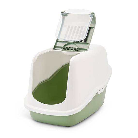 Savic Nestor toaleta dla kota botanical green 56x39x38,5cm