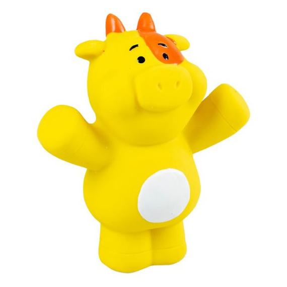 Duvo+ Żółta krówka 11cm - lateksowa zabawka dla psa