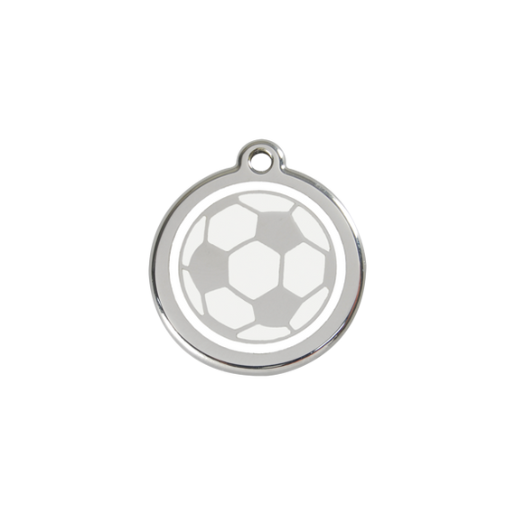 Adresówka dla psa lub kota mała - okrągła zawieszka PIŁKA - Red Dingo