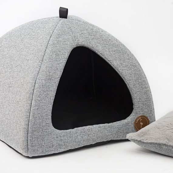 Budka dla kota lub psa 40x40cm szara Lauren Design BELLA Natura