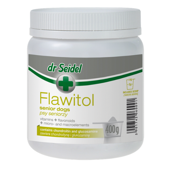 Flawitol witaminowo-mineralne dla psów seniorów proszek 400 g