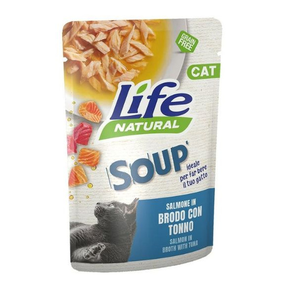 Life Cat Soup łosoś 60 g – mokra karma dla kotów z tuńczykiem