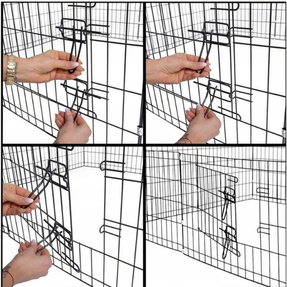Kojec Metalowy 8 Paneli 61x61 cm – Składany
