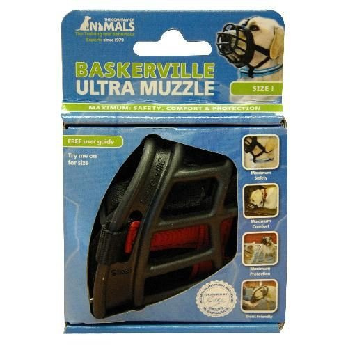 Baskerville Ultra kaganiec fizjologiczny dla psa rozmiar 1 - kolor czarny