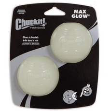 Chuckit! Max Glow Medium - świecąca piłka dla średnich psów DWUPAK