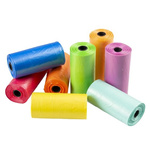 Duvo+ kolorowe woreczki na psie odchody RAINBOW 8x15szt