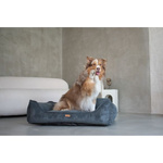 Milano Dark Grey legowisko ortopedyczne dla psa i kota - rozmiar M