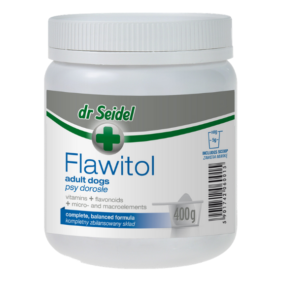 Flawitol witaminowo-mineralne dla psów dorosłych proszek 400 g