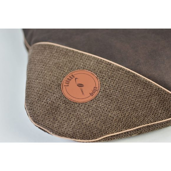 Lauren Design FRIDA poducha dla psa lub kota brąz + brąz struktura 70/50cm