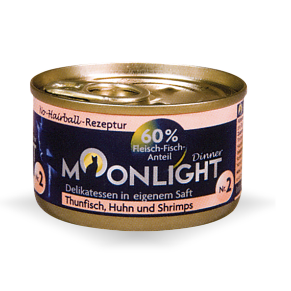 Moonlight Dinner Nr 2﻿ ﻿Tuńczyk, kurczak, krewetki puszka 80g x 12