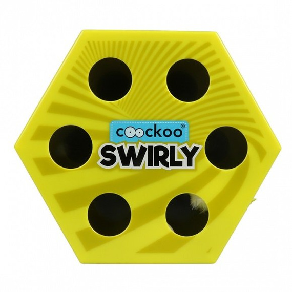 Coockoo Swirly interaktywna zabawka dla kota żółta