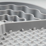 DUVO+ miska spowalniająca trzystrefowa dla psa 20,5 × 20,5 × 2,5 cm – szara