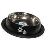 Malowana miska metalowa na gumie pojemność 0,5l