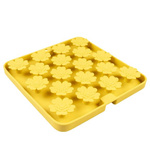 DUVO+ mata węchowa silikonowa dla psa 20 × 20 cm – żółta