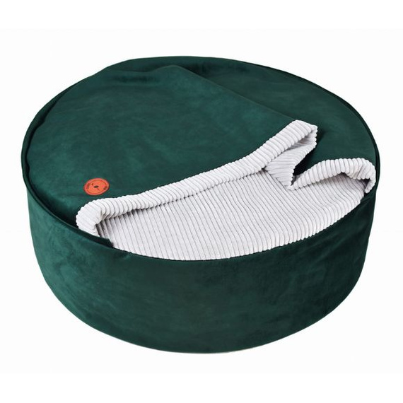 Pufa Bona – legowisko dla psa i kota w kolorze zielonym