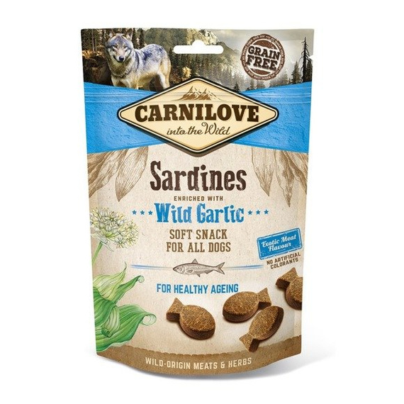 Carnilove Soft Snack - przysmak dla psa sardynki z niedźwiedzim czosnkiem