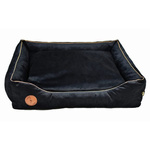 Lauren Design CEZAR - kanapa dla psa lub kota czarny velvet 70/60cm