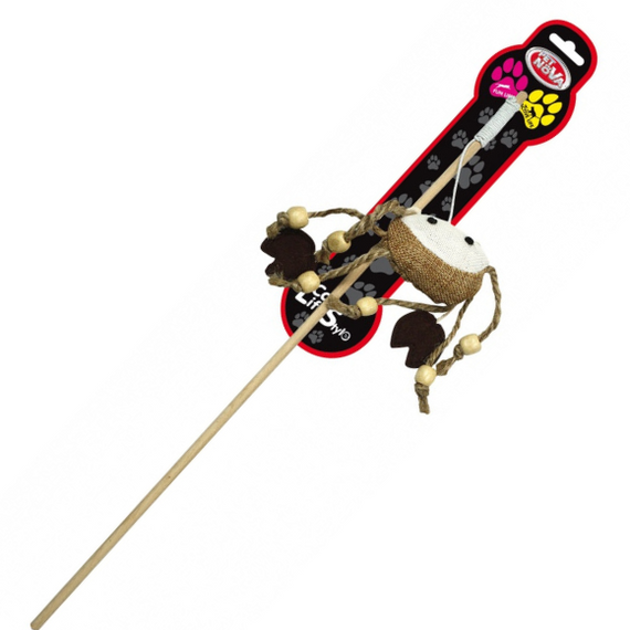 Pet Nova wędka z krabem - zabawka dla kota 40cm