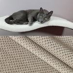 Półka dla kota FALA 75 symetryczna lew kolor beżowy