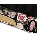 Materac dla psa XL 90/66cm czarny róże - Dogeste