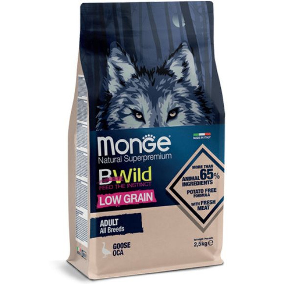 Monge BWild Dog Goose karma dla psów z gęsią 2,5kg