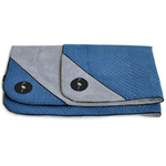 Lauren design narzuta DANTE granatowo-szara 100/70cm