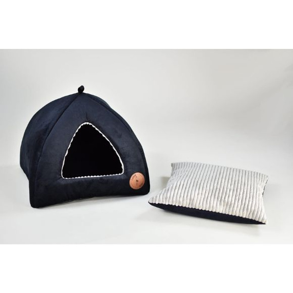 Budka dla kota lub psa 50x50cm Lauren Design BELLA czarny velvet