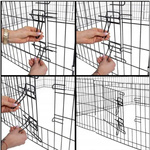 Kojec Metalowy 8 Paneli 61x61 cm – Składany