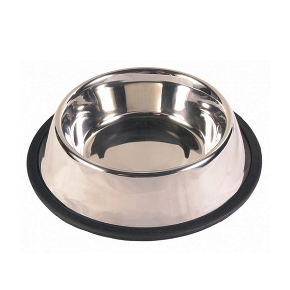 Lupi Pets miska metalowa na gumie 0,45l