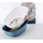 Savic Reina Sift - duża toaleta dla kota w kolorze szarym