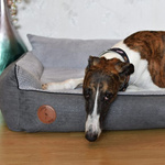 Legowisko ortopedyczne dla psa Rocky 97x86cm szare